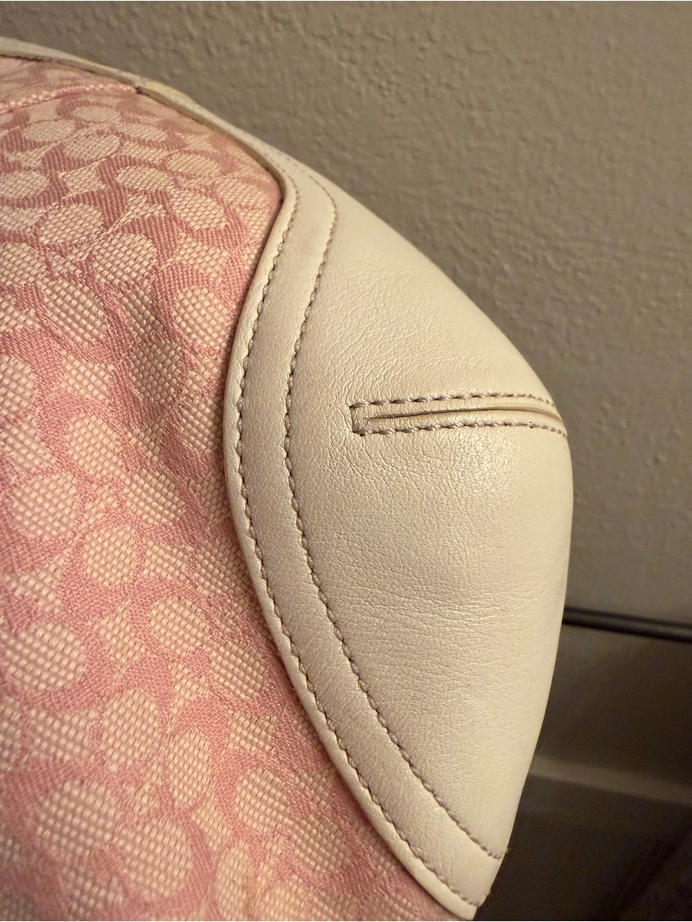 Vintage Y2K Coach 6351 Soho Mini Signature Hobo Bag – Pink/White Jacquard - Picture 11 of 16